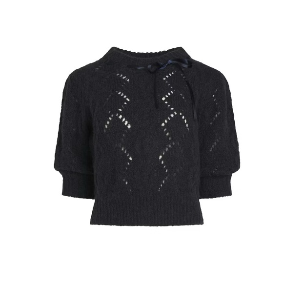 Reformation X Shrimps Cashmere Hearts Cable Crew - Picture 6 of 6